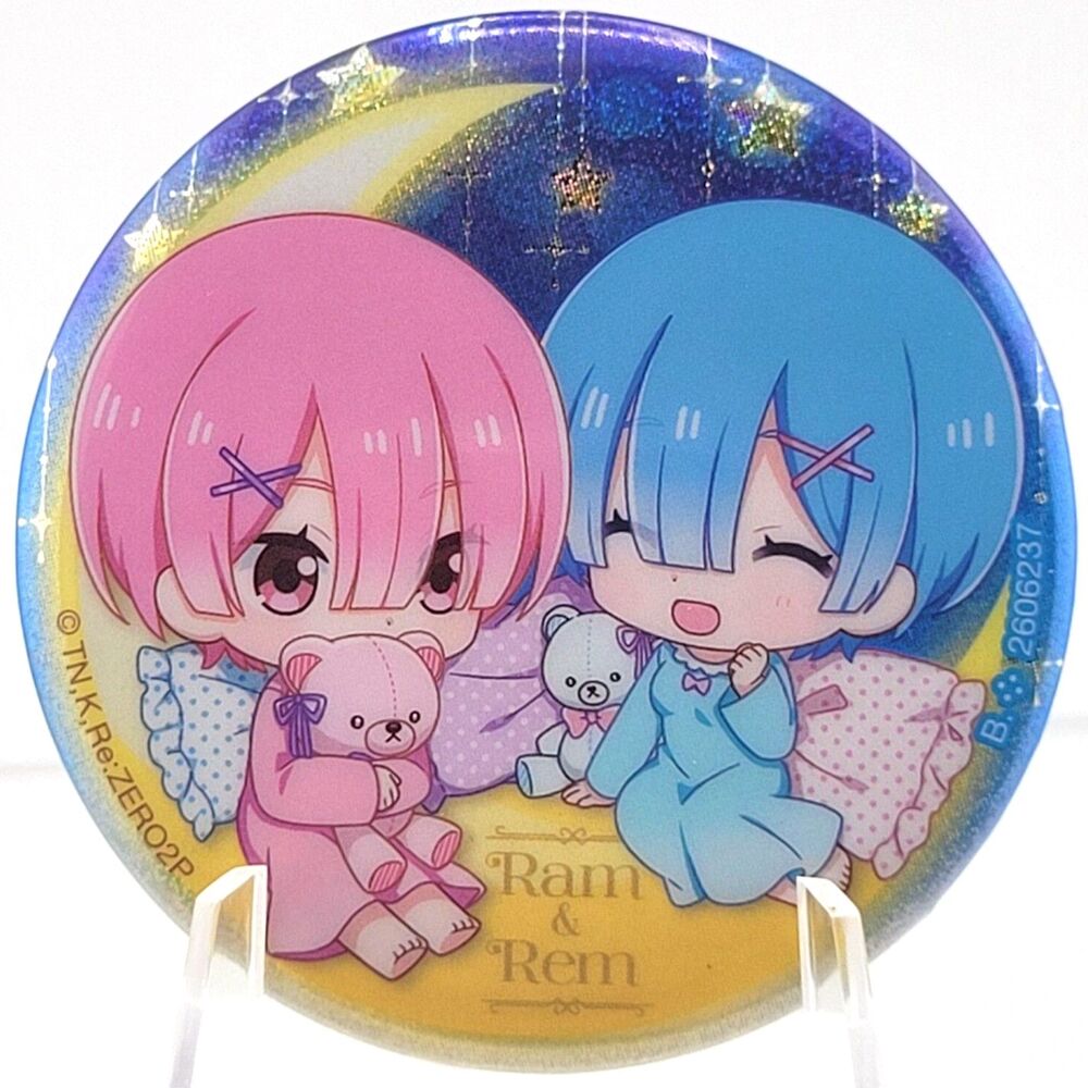 Rem & Ram - Re:Zero Pajamas Chibi Can Badge